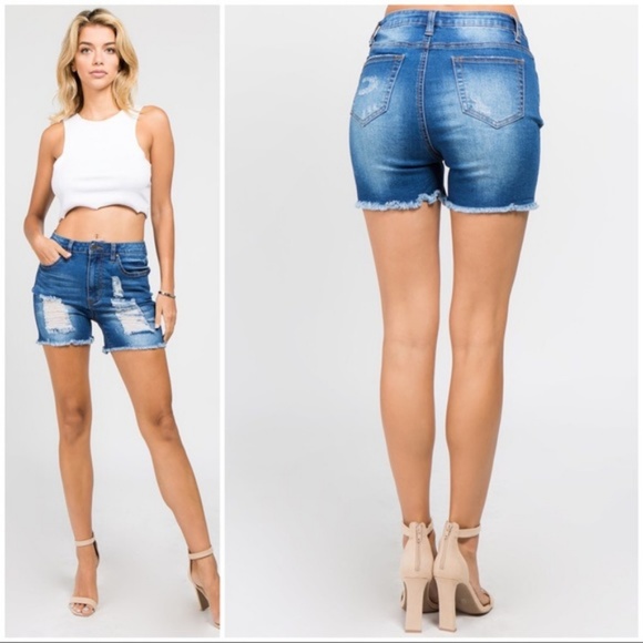 Denim Distressed Jeans - Picture 3 of 4